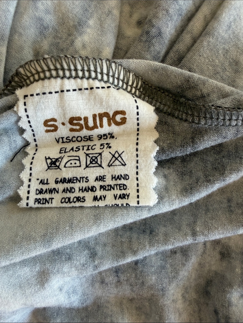 Samantha Sung Black & White Gradiated Dress.  Size 12 - Picture 6 of 7